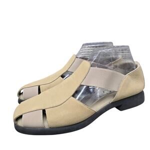 VTG Studio Collection Suede Leather Fisherman Sandals Womens 9 Cottagecore Boho